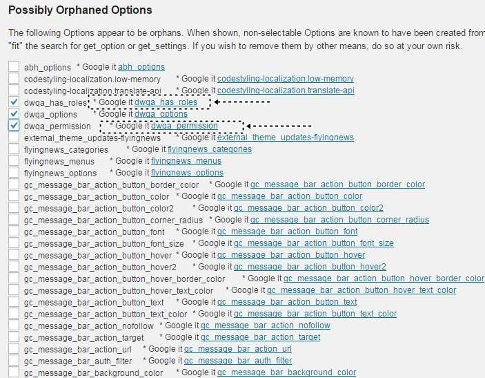 Wordpress Veritabanı Temizleme - Orphaned Options