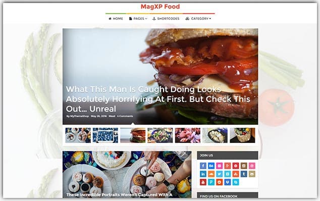 MagXP - Seo Uyumlu Yemek Blog Teması
