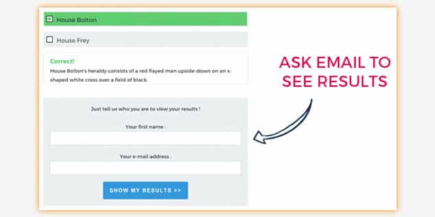 Viral Quiz - WordPress Test Eklentisi / E-Mail Aboneliği