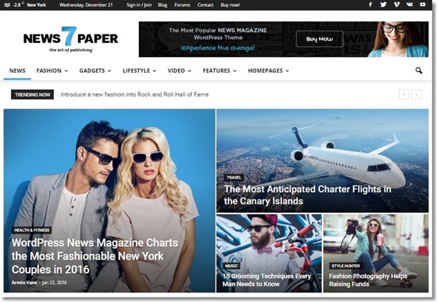 Wordpress Adsense Teması - NewsPaper