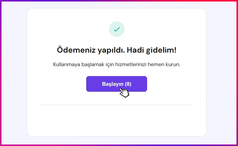 elementor ile site yapımı - Başlayın Butonu