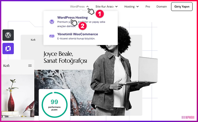 elementor ile site yapımı - WordPress Hosting Seçeneği