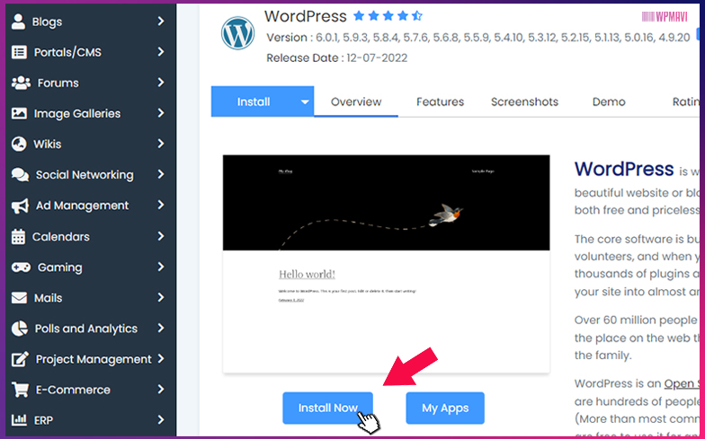 Emlak Sitesi Nasıl Kurulur - cPanel WordPress Kurulum Butonu