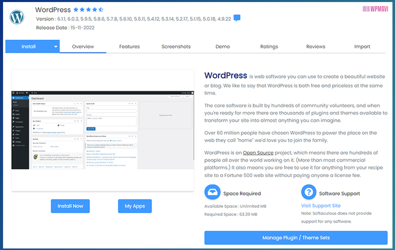 Site Yapma Yolları - cPanel WordPress Kurulum Ekranı