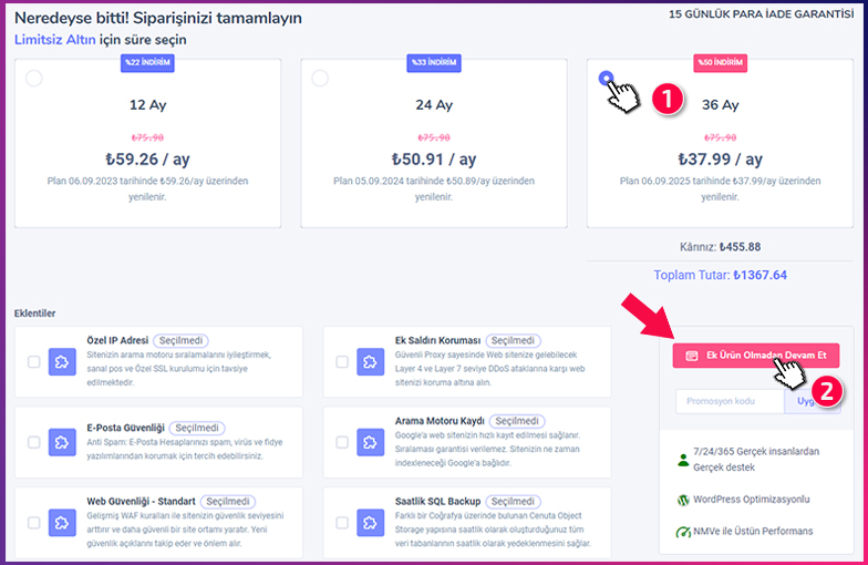 İşletme Web Sitesi Oluşturma için Hosting Paketi Süre Seçimi İşletme Web Sitesi Oluşturma için Hosting Paketi Süre Seçimi