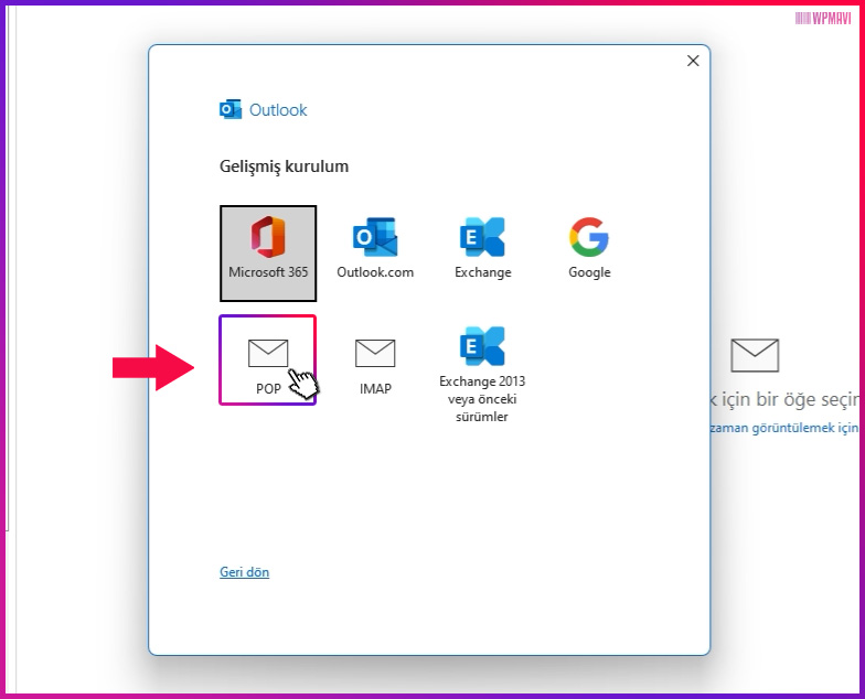 kurumsal mail açma - Outlook Şirket Maili Kurma 3. Adım