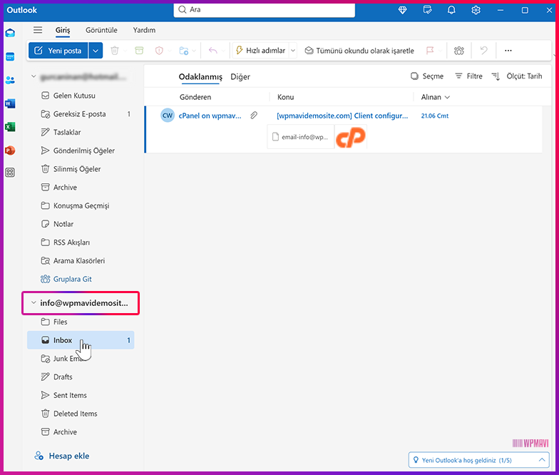 info mail açma - Outlook Şirket Maili Kurma Gelen Kutusu