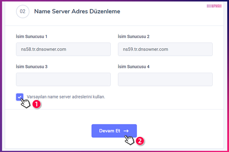 Restoran Sitesi Açmak - Name Server Adres Düzenleme Restoran Sitesi Açmak - Name Server Adres Düzenleme