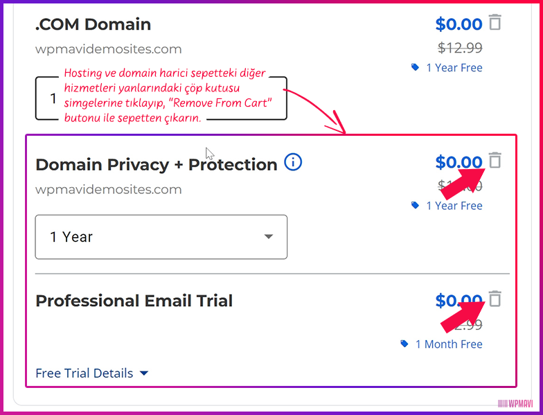 şirket uzantılı mail adresi açma - Hosting Paketi için Ek Hizmetler