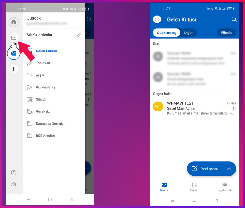 info mail kurulumu - Şirket Mailini Telefona Kurma (Outlook) - Gelen Kutusu
