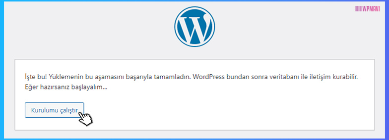 FTP ile WordPress Kurulumu - WordPress Kurulumu Başarılı